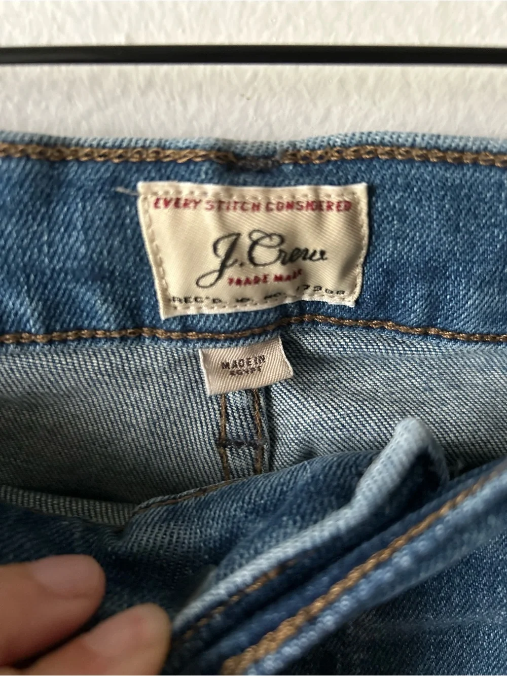 J. CREW 1040 Men’s Slim Straight Jeans 34x36 Medium Wash Stretch Denim Classic